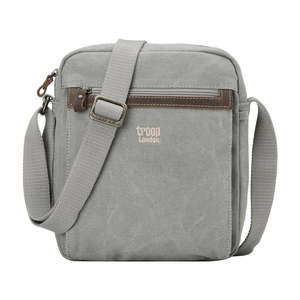 Classic Zip Top Cross Body Bag - Ash Grey