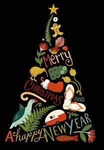 Cards: Xmas Card Merry Christmas Tree