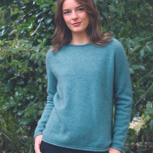 Possum Merino: Lothlorian Scroll Jumper Sage