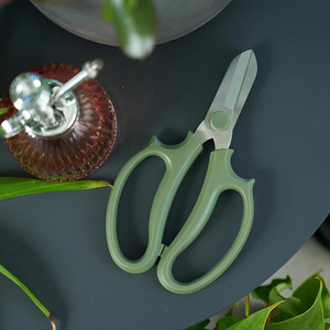 Garden: Sharp & Short Garden Scissors Olive Green