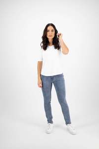 Clothing Shoes: Base Tee V Neck White