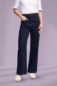 Clothing Shoes: Peace Jean Wide Leg Full Length Ink