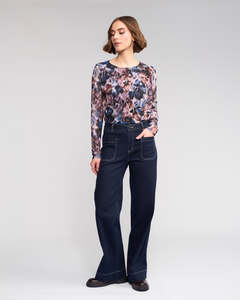 Clothing Shoes: Knewe Wide Leg Roxie Jean