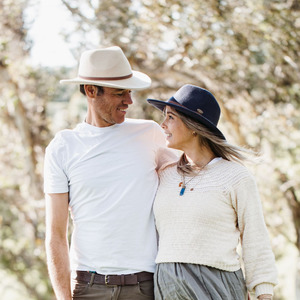 Accessories: EP Cameron Cream Wool Hat
