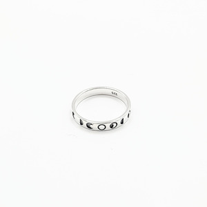 Sterling Silver Phases of the Moon Ring