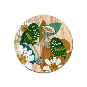 Coasters: Screen Print Coaster Titipounamu