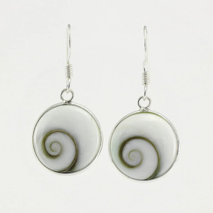 Sterling Silver Triple Drop Cats Eye Hook Earrings