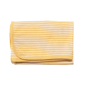 Merino Organic Cotton Swaddle Blanket-Buttercup