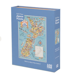 Souvenirs: 1950s Fun Map Jigsaw