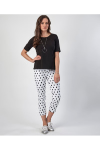 Vassalli: Boat Neck Top Black