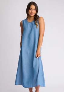 Knewe Sky Dress-Light Wash