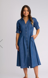 Vassalli Addie Dress-Ocean
