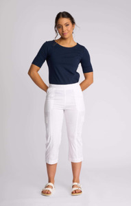 Womens Clothing: Vassalli Wave Pant-White