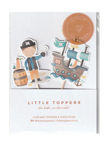 Products: Fun Kids Party Pirate Cupcake Toppers in NZ Little Topper NZ