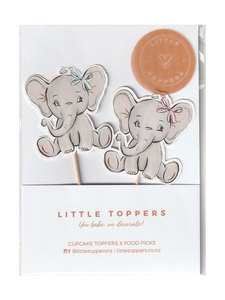Products: Baby Elephant Baby Shower Cupcake Toppers Cake Decorations Little Toppers NZ