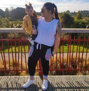 Womans Joggers 1: Woman's Joggers With Floral Striped Print Pockets and Cuffs!