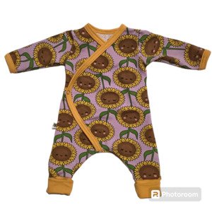 Prem ** Cross Over Front Romper ** Sunflowers 4-6lb
