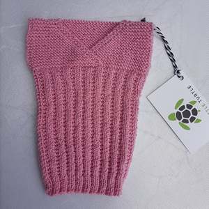 Hand Knitted Merino Baby Singlet/Vest  Prem Pink Pink