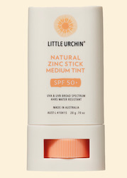 All Natural Summer Essentials: Natural Zinc Stick, Medium Tint, SPF 50+