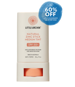 Baby Sunscreen: NATURAL ZINC STICK, MEDIUM TINT, SPF 50+