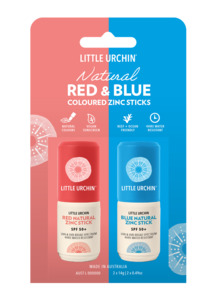 Products: RED & BLUE NATURAL ZINC STICK SPF 50+, 14g - Twin Pack