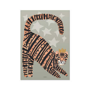 Wonder Rah: Tiger in Green Children's Poster