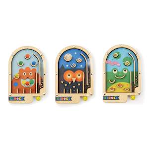 Kikkerland Huckleberry: Kikkerland Kidoki Wooden Pinball Assorted