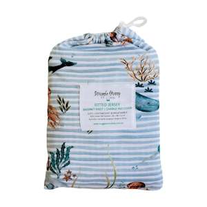 Edit Polar: Fitted Bassinet Sheet | Changing Mat Cover | Whale