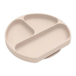 Bumkins Silicone Grip Dish | Sand