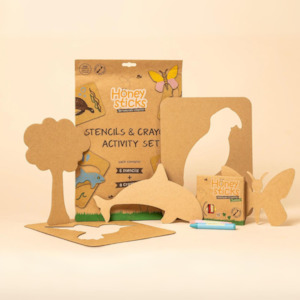 Honeysticks Stencils and Crayons Activity Pack