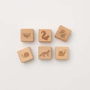 Over The Dandelions: Wooden Block Set | Whimsical Woodlands