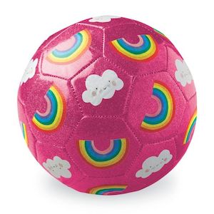 Crocodile Creek: Crocodile Creek Soccer Ball | Size 3 Glitter Rainbow