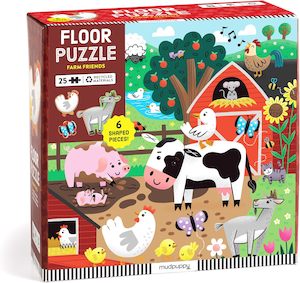 Mud Puppy 25pc FLOOR Puzzle | Farm Friends