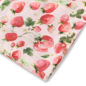 Snuggle Hunny: Organic Muslin Wrap | Strawberry