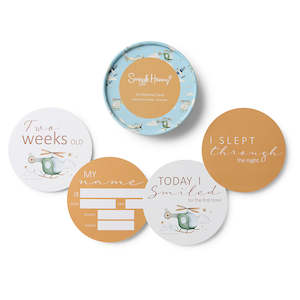 Snuggle Hunny: Reversible Milestone Cards | Taking Flight