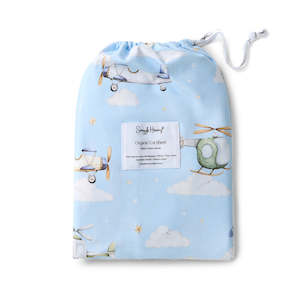 Snuggle Hunny: Fitted Cot Sheet | Taking Flight