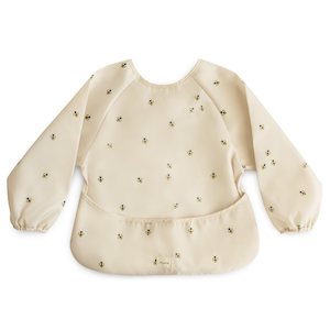 Mushie Long Sleeve Bib | Bees