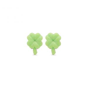 Minista: Milk x Soda Earrings | Lucky Clover Clip Ons