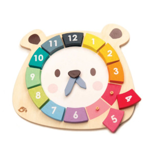 Tender Leaf Toys: Tender Leaf Bear Colors Clock