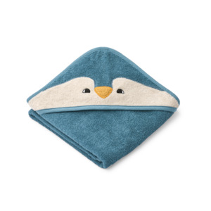 Gift Toddler: Liewood Albert Hooded Towel - Penguin Oceanview