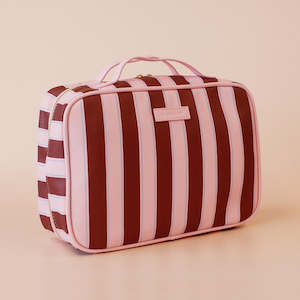 Gift Tween: Fox + Fallow Cosmetic Bag | Burgundy Stripe