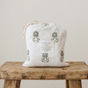 Fitted Cot Sheet | Tiki Green