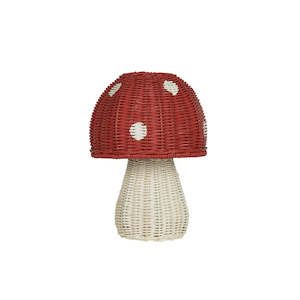 Christmas Edit Big Ticket Items: Olli Ella Rattan | Toadstool LAMP | Red