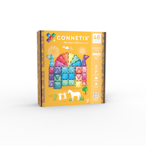 Connetix Tiles: Connetix GLITTER | 48 Piece CASTLE Set
