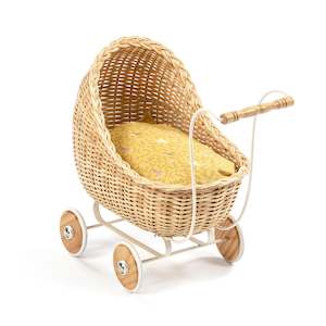 Media Homestyle 2018 Rainbow Safari: Smallstuff Doll Pram - Natural