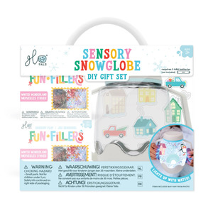 Glo Pal Sensory Play Jar | DIY Sensory Snowglobe