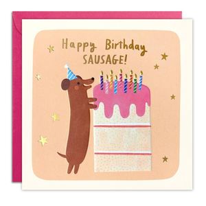 Happy Birthday Sausage - Birthday Card