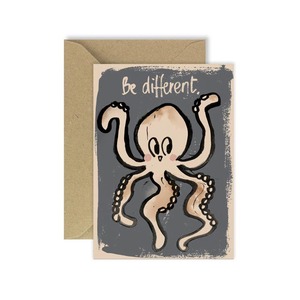 Greeting Gift Cards: Greeting Card | Be Different Octopus