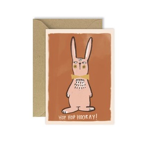 Greeting Gift Cards: Greeting Card | Hop Hop Hooray Bunny