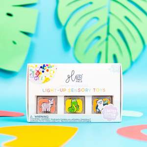 Glo Pal Cubes Limited Edition 6 Pack | Zoo Animals